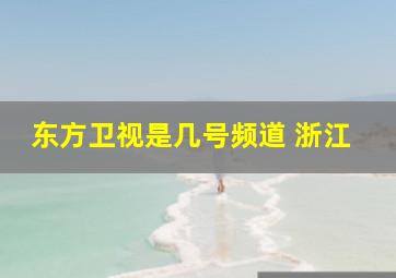 东方卫视是几号频道 浙江